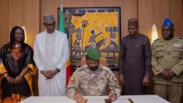 Signing for the Alliance of Sahel States