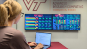 Student works in Virginia Tech. Source: Virginia Tech News