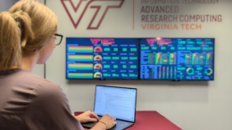 Student works in Virginia Tech. Source: Virginia Tech News